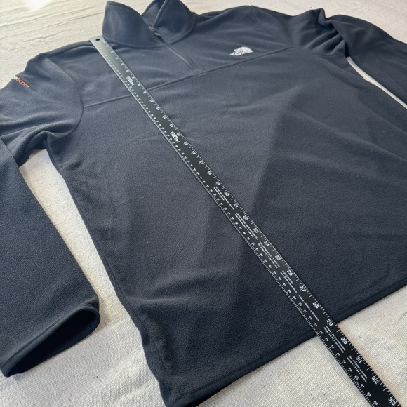 The North Face Mens XL Black Micro Fleece 1/4 Zip Pullover Jacket - Picture 11 of 11
